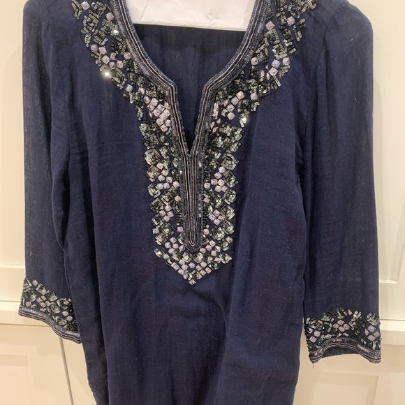 Calypso St. Barth sequin tunic - Picture 1 of 3
